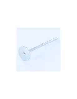 Kg de pointes Embase collerette RONDE Diamètre de tête: 20 Acier zingué 3.5X80 - 1 pièce