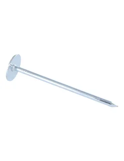 Kg de pointes Embase collerette RONDE Diamètre de tête: 20 Acier zingué 3.5X80 - 5 pièces