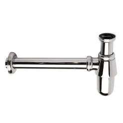 Kibath Siphon rond BOT, finition chrome poli, en laiton