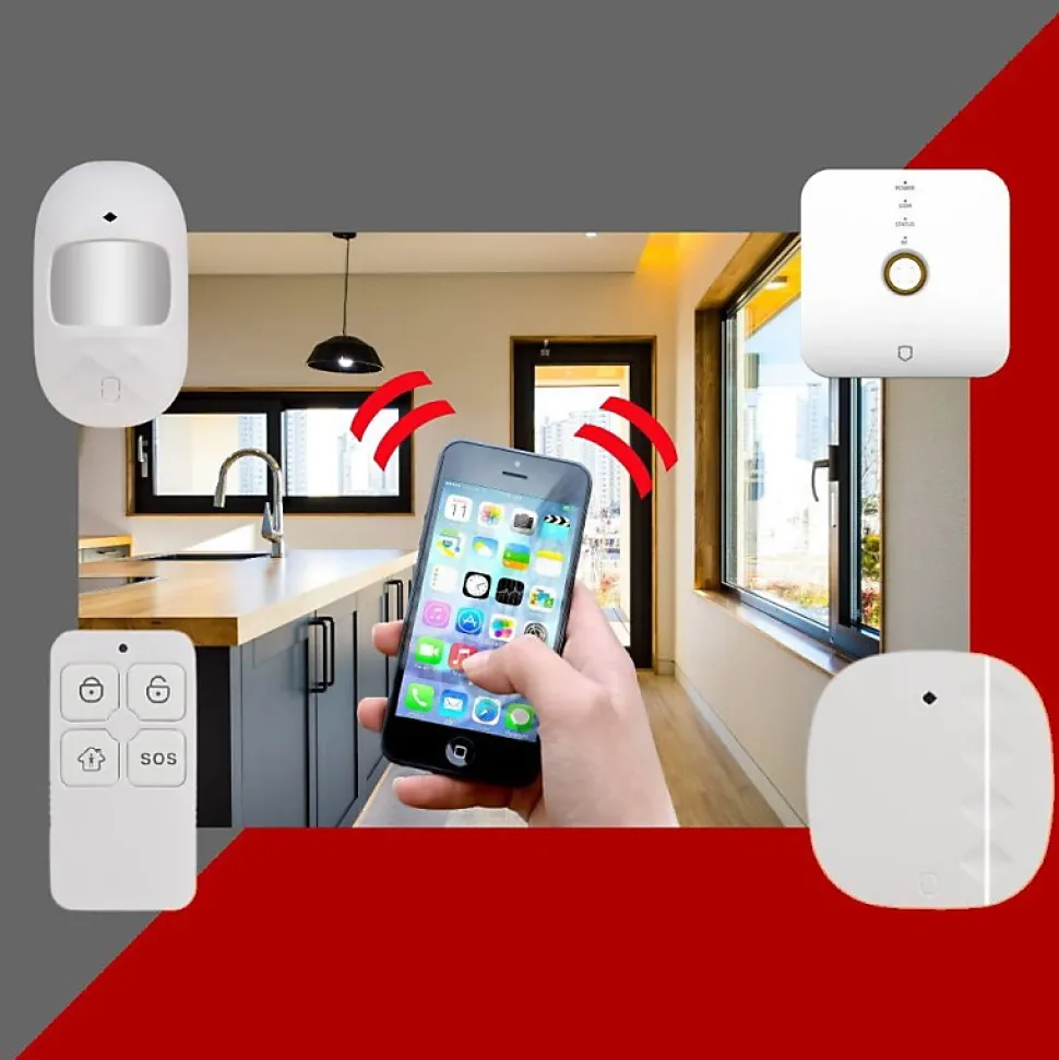 Kit alarme de maison gsm et wifi lifebox kit 3