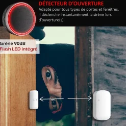 Kit Alarme Évolutif 868 Mhz connecté Wifi 2,4Ghz avec Sirène extérieur solaire