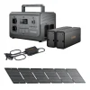 Kit Atelier Mobile RUNHOOD - 1200 W + 648 Wh + 100 W Solaire - Energie Nomade pour Chantier et Reparation