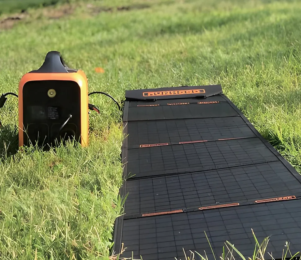 Kit Chantier Leger RUNHOOD - 648 Wh + 100 W Solaire - Energie Portable pour Petit Outillage