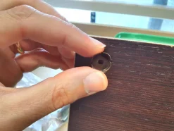 1 Kit composés de 50 cache-vis nickel brillant