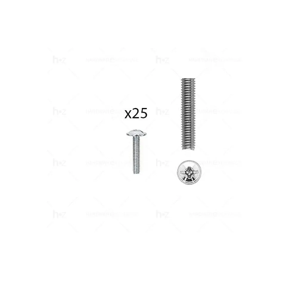 1 kit composés de 25 vis M4X20 mm zinguée
