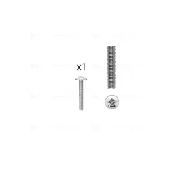 1 kit composés de 1 vis M4X25 mm zinguée Lot de 25