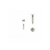 1 kit composés de 6 vis 4X18 mm galvanisé Nickel millésimé Lot de 25