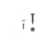 1 kit composés de 6 vis 4X18mm galvanisé Fer noir vintage, Lot de 6