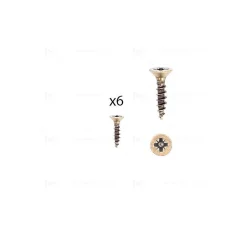 1 kit composés de 6 vis 4X18 mm galvanisé Florence antique Lot de 25