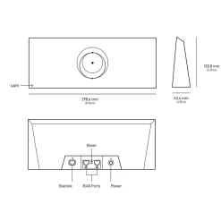Kit de connexion internet Starlink standard V4 blanc