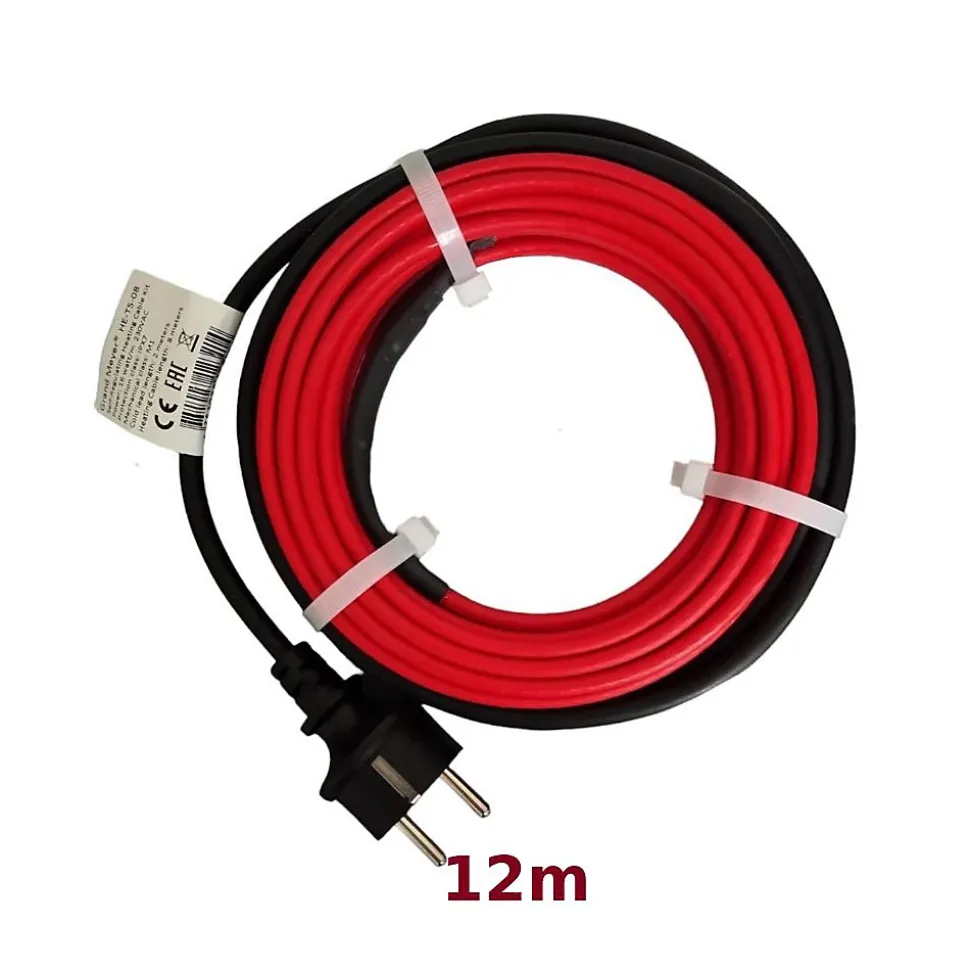 Kit de protection antigel pour tuyaux HE-TS 12m, 16 W/m, 192 W