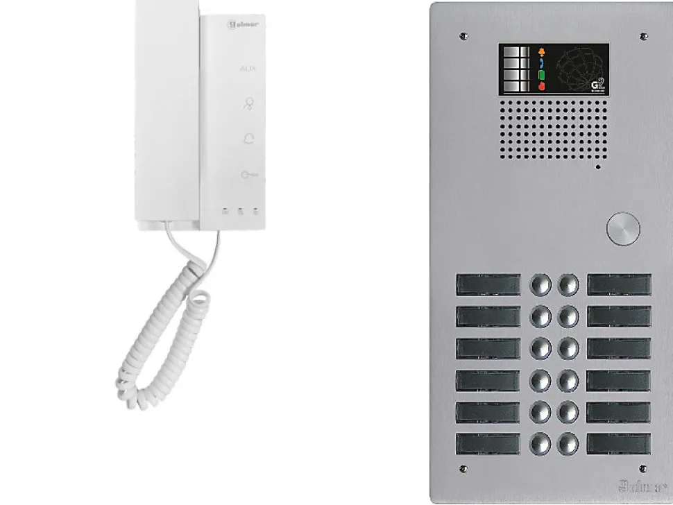 Kit interphone avec 12 combinés GOLMAR Collectif