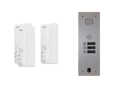 Kit interphone 1 rangée avec 3 combinés URMET Collectif