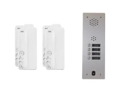 Kit interphone 1 rangée avec 4 combinés URMET Collectif
