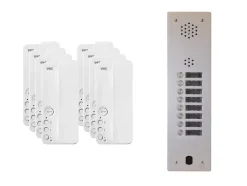Kit interphone 1 rangée avec 8 combinés URMET Collectif