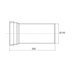 Kit Mur Échappement 110 Avec Manche Mm
