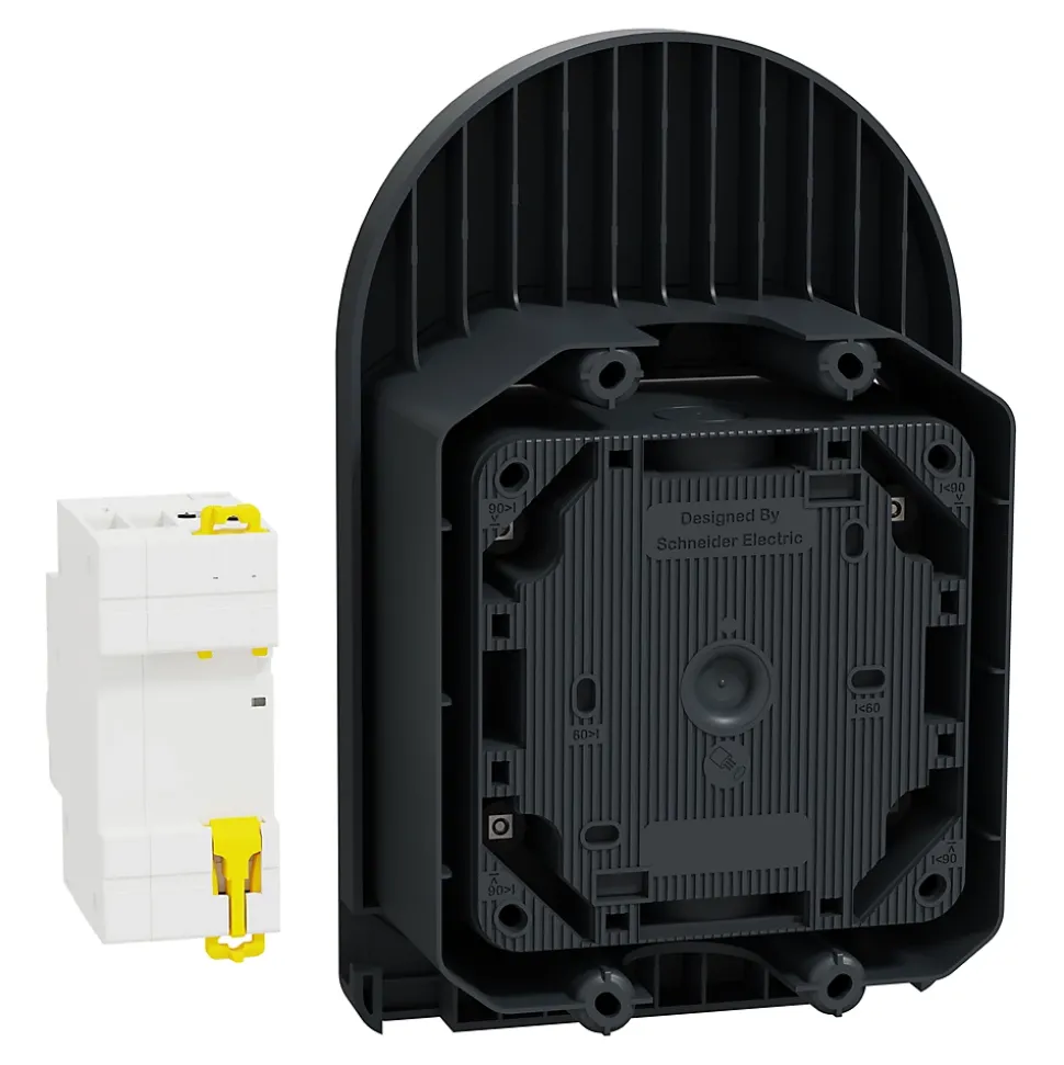 Kit Mureva EVlink - Protection + Prise courant 2P+T renforcée VE IP66 IK08 Gris Schneider Electric