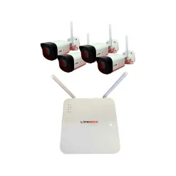 Kit vidéo surveillance wifi 4 caméras, disque dur 2t