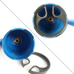 Lampe a souder Coque Acier Allumage piezo + 4 Cartouches de gaz 190gr STOP GAZ Perçables KEMPER