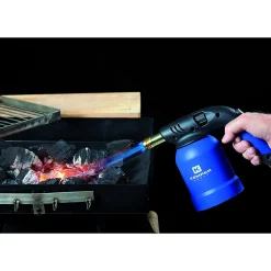 Lampe a souder à gaz Coque Acier piezo cartouches gaz 190g KEMPER