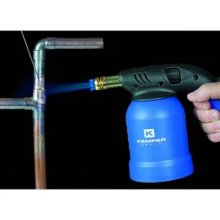 Lampe a souder à gaz Coque Acier piezo cartouches gaz 190g KEMPER