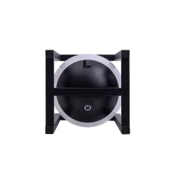 Lampe décoration LED KALI balcon terrasse table métal plastique noir LED fixes 30x16x16cm