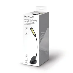 Lampe de lecture rechargeable à LED et avec pince - EasyMate - 330310