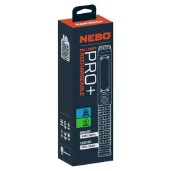 Lampe de Poche Pro+ NEBO - LED COB Rechargeable - 600 Lumens - Aluminium Noir - IP67