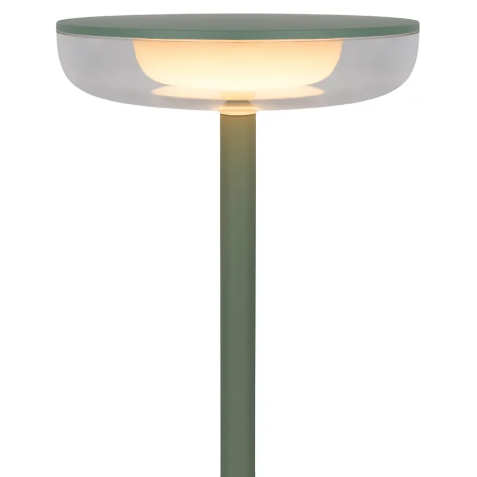 Lampe de table à accu PASI intérieur extérieur métal plastique rose intensité variable tactile fonction mémoire hauteur 26cm