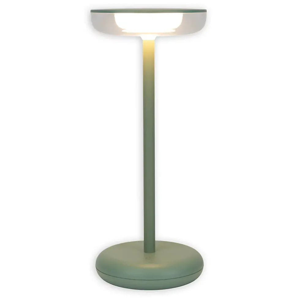 Lampe de table à accu PASI intérieur extérieur métal plastique rose intensité variable tactile fonction mémoire hauteur 26cm