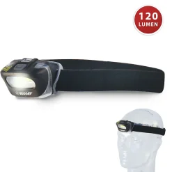 Lampe frontale 3W LED COB à piles