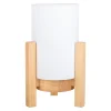 Lampe table accu MADITA H 25cm blanc naturel LED intégrée intensité variable capteur tactile