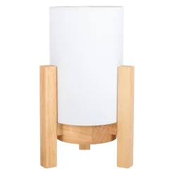 Lampe table accu MADITA H 25cm blanc naturel LED intégrée intensité variable capteur tactile