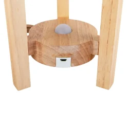 Lampe table accu MADITA H 25cm blanc naturel LED intégrée intensité variable capteur tactile