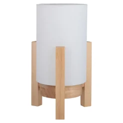 Lampe table accu MADITA H 25cm blanc naturel LED intégrée intensité variable capteur tactile