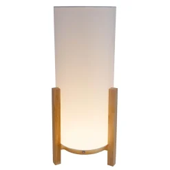 Lampe table accu MADITA H 48cm blanc naturel LED intégrée intensité variable capteur tactile
