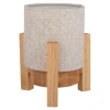 Lampe table accu MADITA H 19cm blanc naturel LED intégrée intensité variable capteur tactile