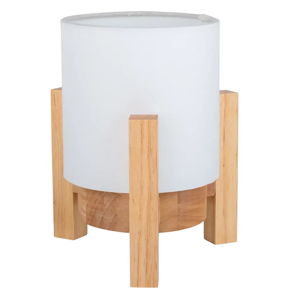 Lampe table accu MADITA H 19cm blanc naturel LED intégrée intensité variable capteur tactile
