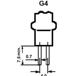 Lampe TOLEDO G4 1,9W 200lm 827 L 45mm - SYLVANIA - 29654