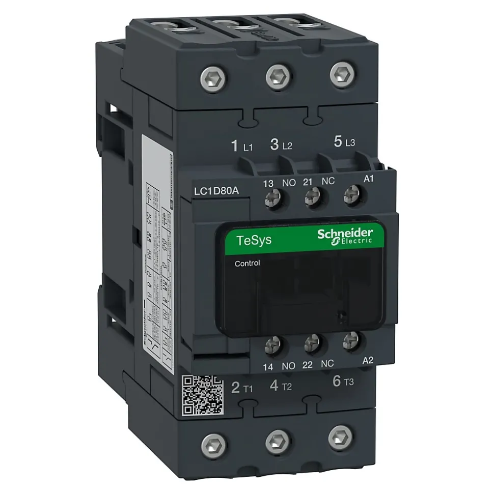 Lc1d80ap7 Schneider - Contacteur Tripolaire - 3no - 80a - Bobine 230vca - Everlink