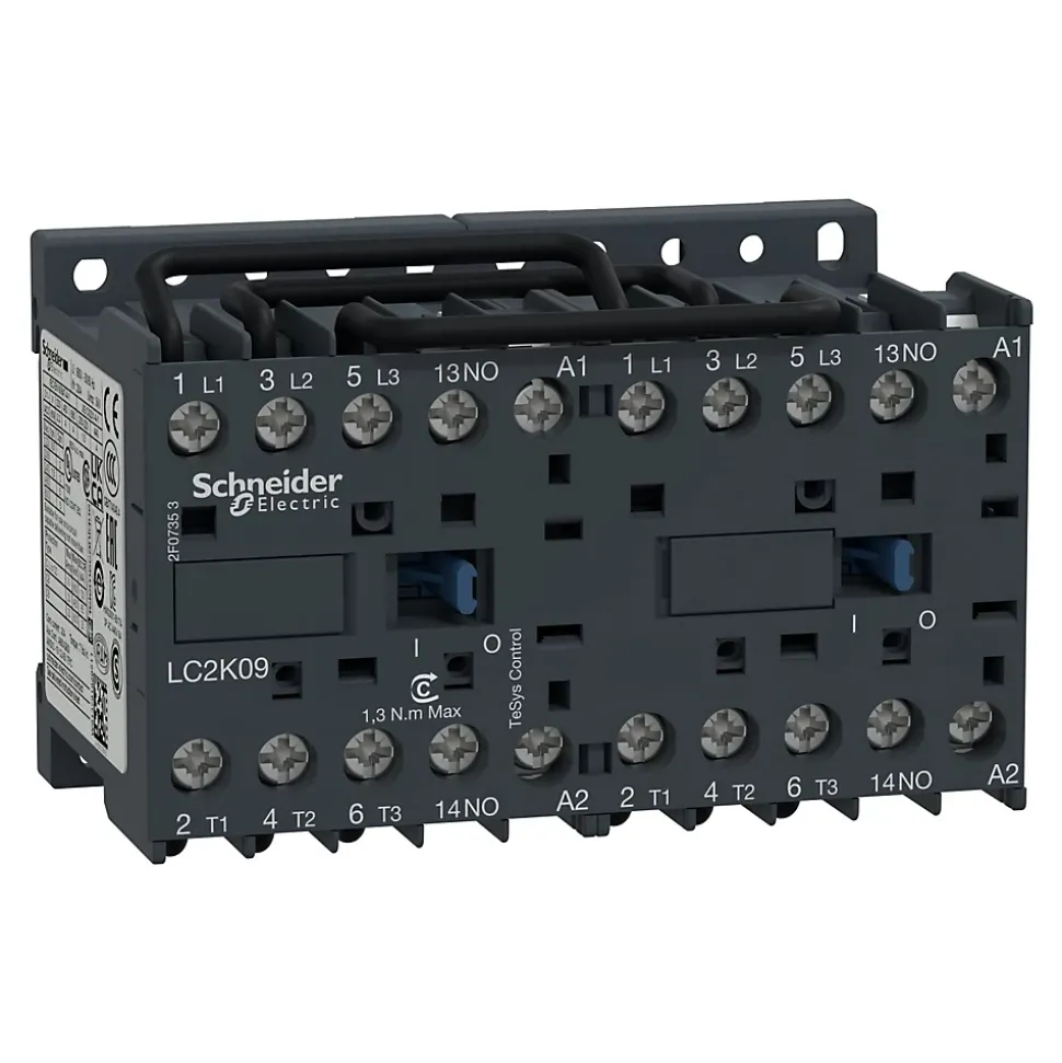 Lc2k0610b7 Schneider - Contacteur Inverseur Tripolaire - 3no - 6a - Bobine 24vca - Vis