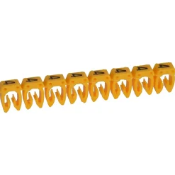 038214 Legrand - Boite De 1200 Repères Cab 3 Pour Fils 0,5mm² à 1,5mm² - Marquage Chiffre 4 Jaune