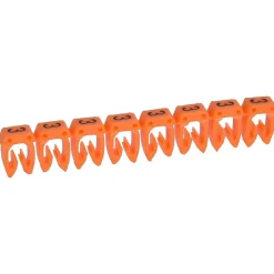 038213 Legrand - Boite De 1200 Repères Cab 3 Pour Fils 0,5mm² à 1,5mm² - Marquage Chiffre 3 Orange