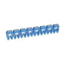 038216 Legrand - Boite De 1200 Repères Cab 3 Pour Fils 0,5mm² à 1,5mm² - Marquage Chiffre 6 Bleu