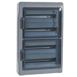 601988 Legrand Coffret Plexo3 étanche Ip65 - 4 Rangées 18 Modules - Embouts à Perforation Directe Non Montés