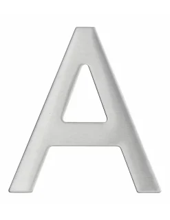 Lettre A inox H.76mm adhésif - THIRARD