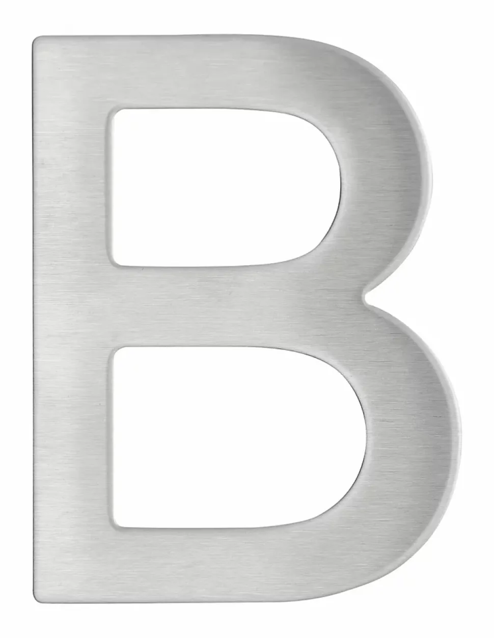 Lettre B inox H.76mm adhésif - THIRARD