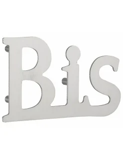 Lettre BIS inox H.76mm à visser - THIRARD
