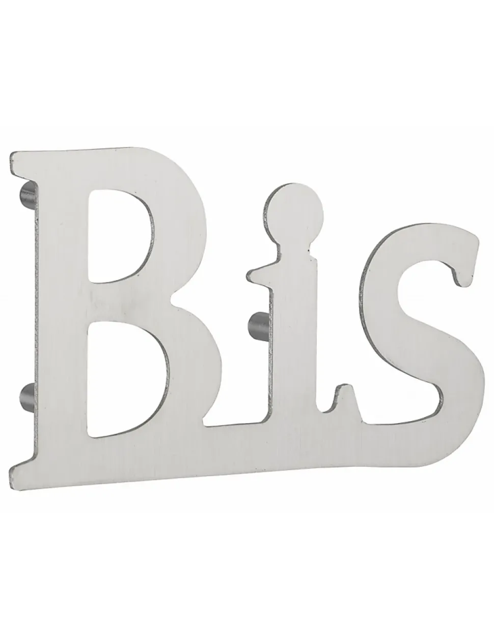 Lettre BIS inox H.76mm à visser - THIRARD