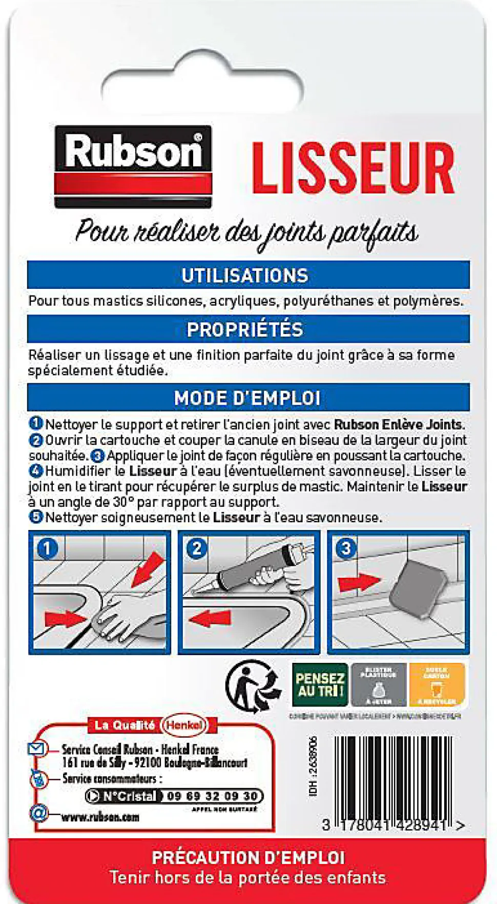 Lisseur de joint salle de bain Rubson